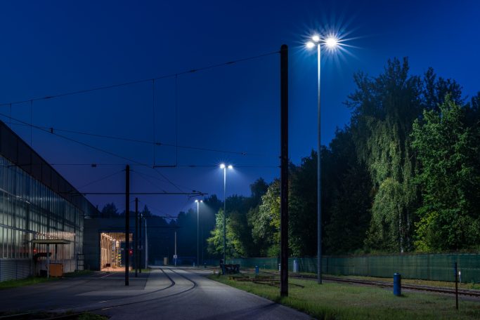 Flächenbeleuchtung Lichtmast
