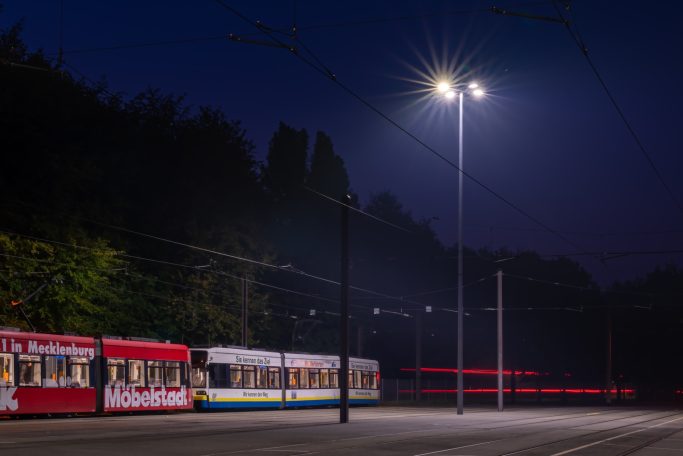Straßenbeleuchtung Lichtmast